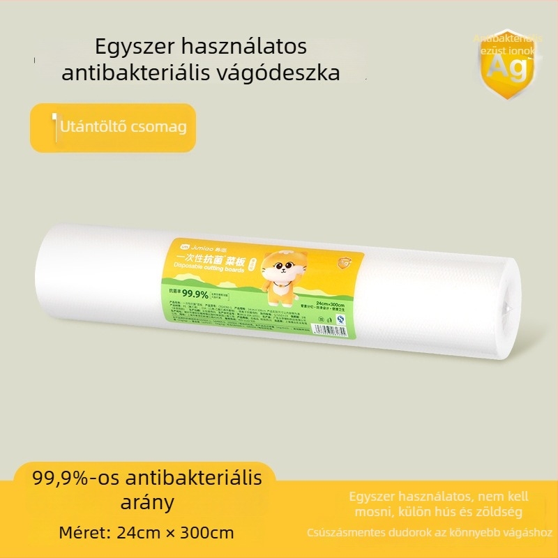 Egyszer használatos vágódeszka alátét a konyhához – Ju Meow, műanyag, csúszásmentes, antibakteriális, hordozható