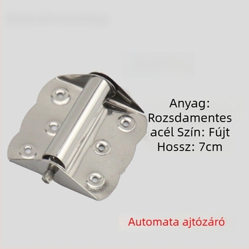 Hálószárny ajtó zsanér, rugós, rozsdamentes acélból, automatikus záródás, pillangó típus