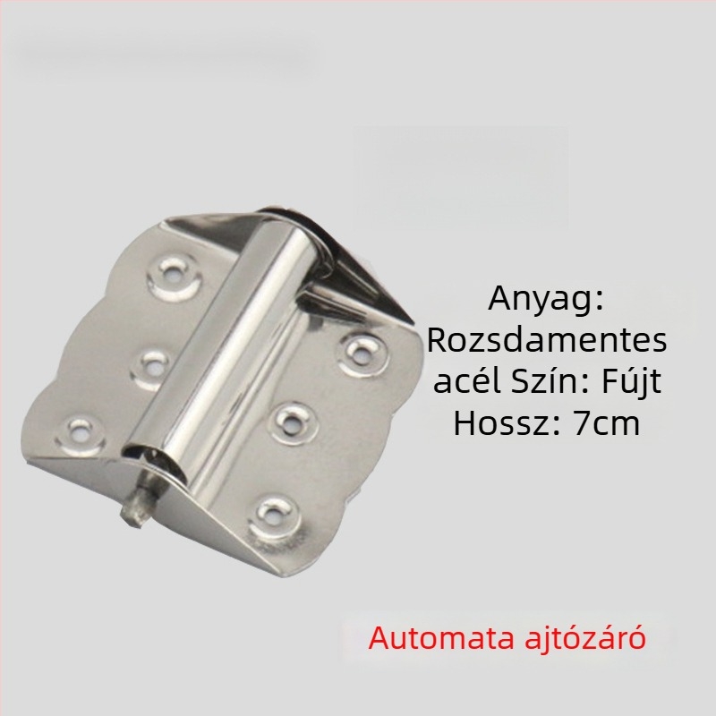 Hálószárny ajtó zsanér, rugós, rozsdamentes acélból, automatikus záródás, pillangó típus