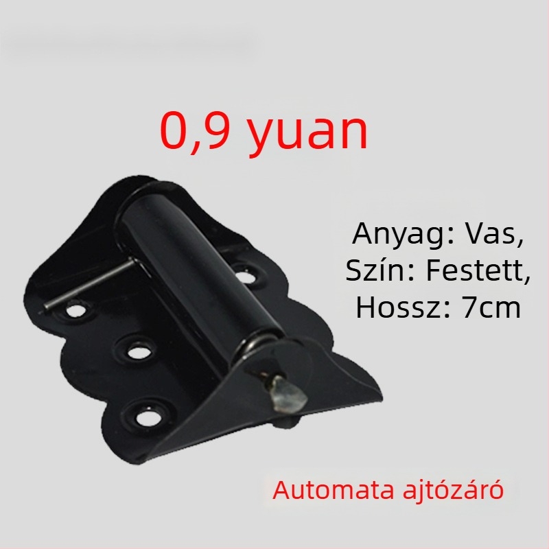 Hálószárny ajtó zsanér, rugós, rozsdamentes acélból, automatikus záródás, pillangó típus