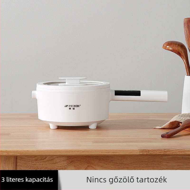 Integrált többfunkciós elektromos főzőedény rozsdamentes acél belső edénnyel, mikroprocesszoros vezérléssel, szigeteléssel, 2,1–4 L kapacitású, 2–3 személyre