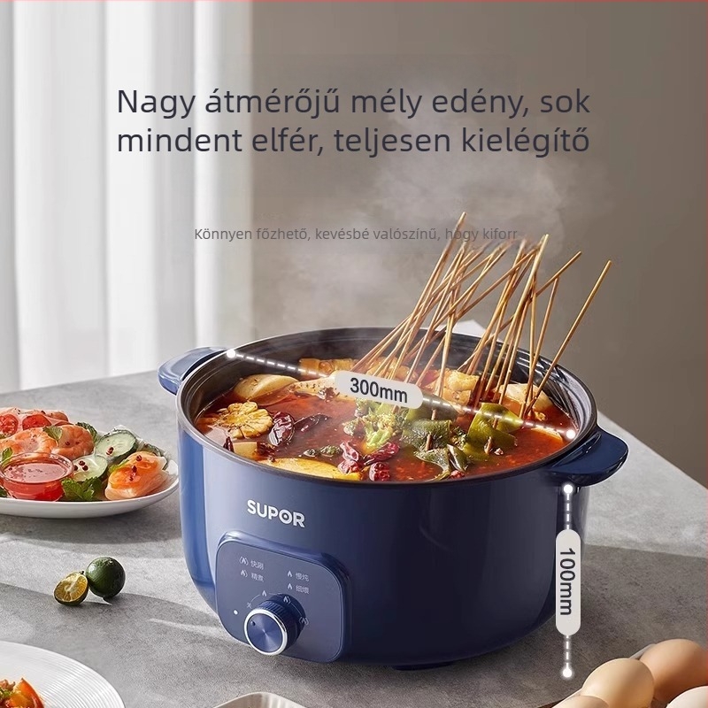 Supor 6 literes elektromos fazék – multifunkcionális mindent-egyben edény, grill és serpenyő, háztartási használatra