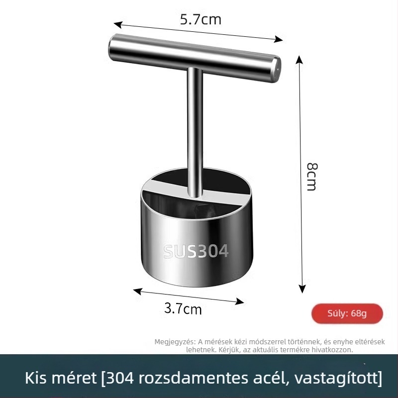 Gyümölcsmagkivágó eszköz, 304 rozsdamentes acélból, körte és alma magok eltávolításához