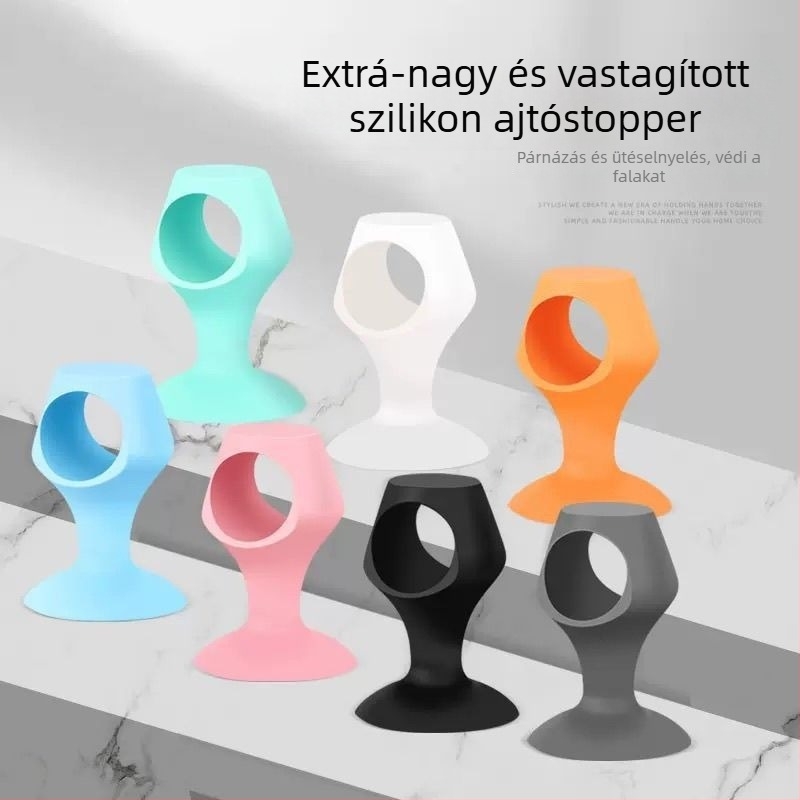 Silikon ajtóstop nél lyukasztás nélkül, falra szerelt Ct-01, modell 0018, fürdőszobai anti-ütközés, kézi vezérlés, Yuezhi márka, könnyű luxus stílus
