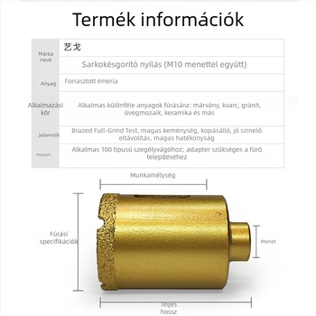 Majestic Kerámia csempe lyukfúró száraz fúráshoz, márványra, gránitra és kőlemezekhez
