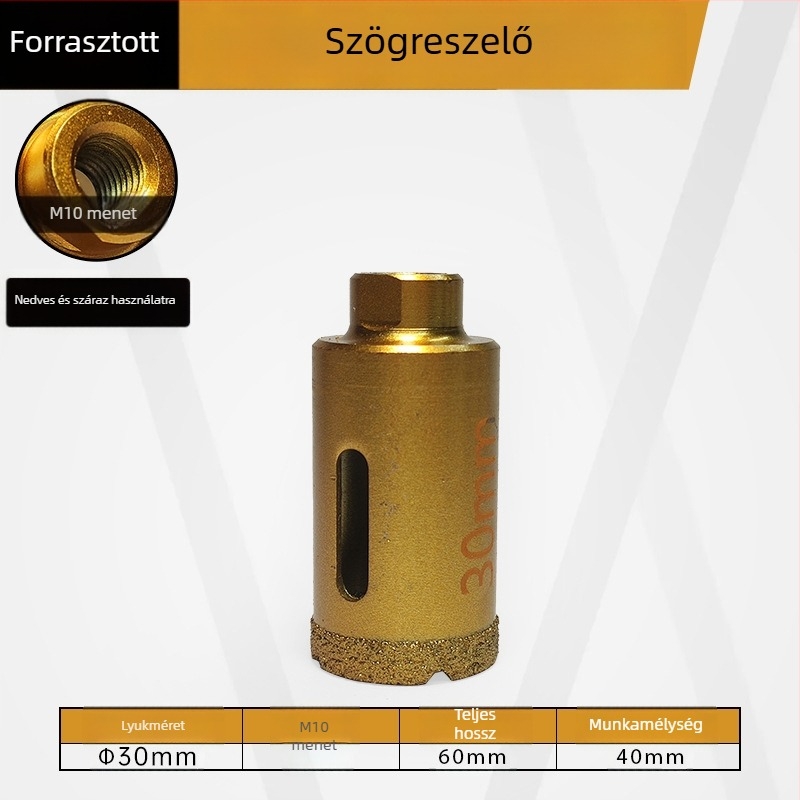 Majestic Kerámia csempe lyukfúró száraz fúráshoz, márványra, gránitra és kőlemezekhez