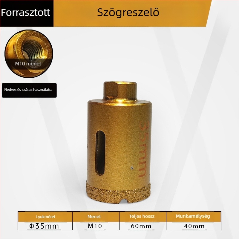Majestic Kerámia csempe lyukfúró száraz fúráshoz, márványra, gránitra és kőlemezekhez
