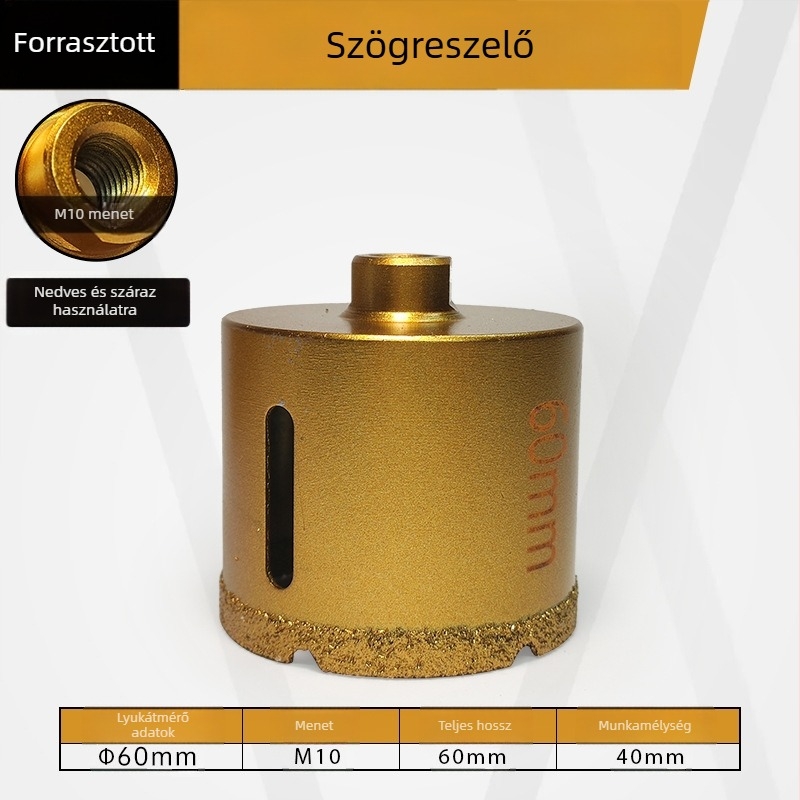 Majestic Kerámia csempe lyukfúró száraz fúráshoz, márványra, gránitra és kőlemezekhez