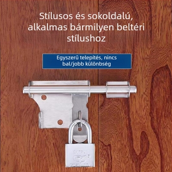 F-típusú zár ajtóhoz, rozsdamentes acél 201/304, polírozott felület, Honest márka, modern egyszerű stílus