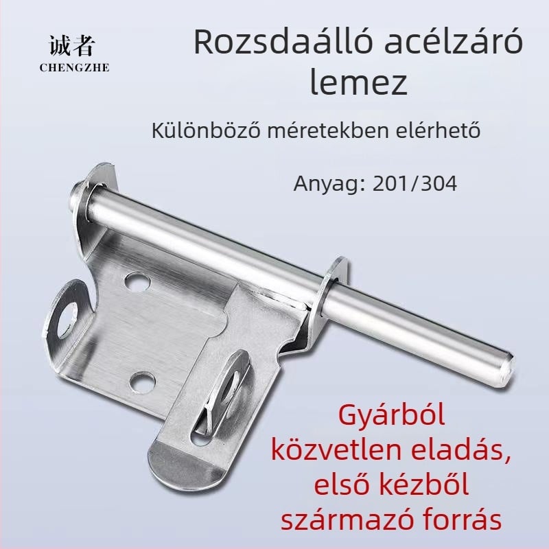 F-típusú zár ajtóhoz, rozsdamentes acél 201/304, polírozott felület, Honest márka, modern egyszerű stílus