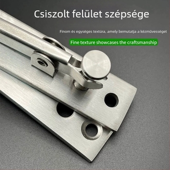 Rozsdamentes acél ajtózsanér, megerősített, fa ajtókhoz, felső és alsó, rejtett, forgó hardver