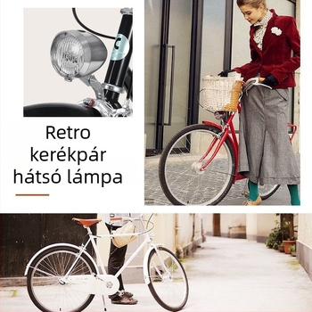 CYCLE ZONE Első kerékpár lámpa USB töltésű, 3 LED, mountain bike-hoz