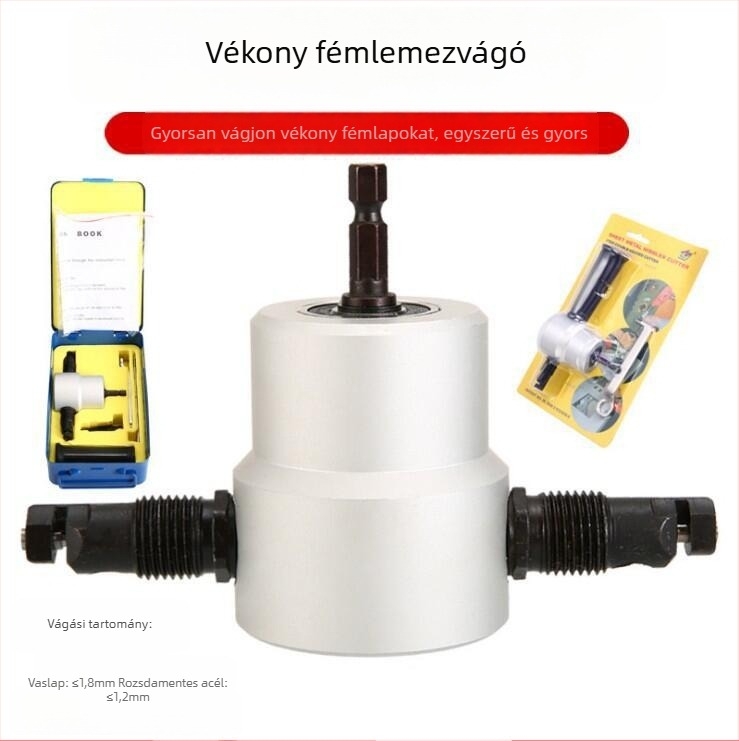 YT-160A Kétfejű Fémlemez Vágó, Konstrukció Alumínium Ötvözet és Szénacél