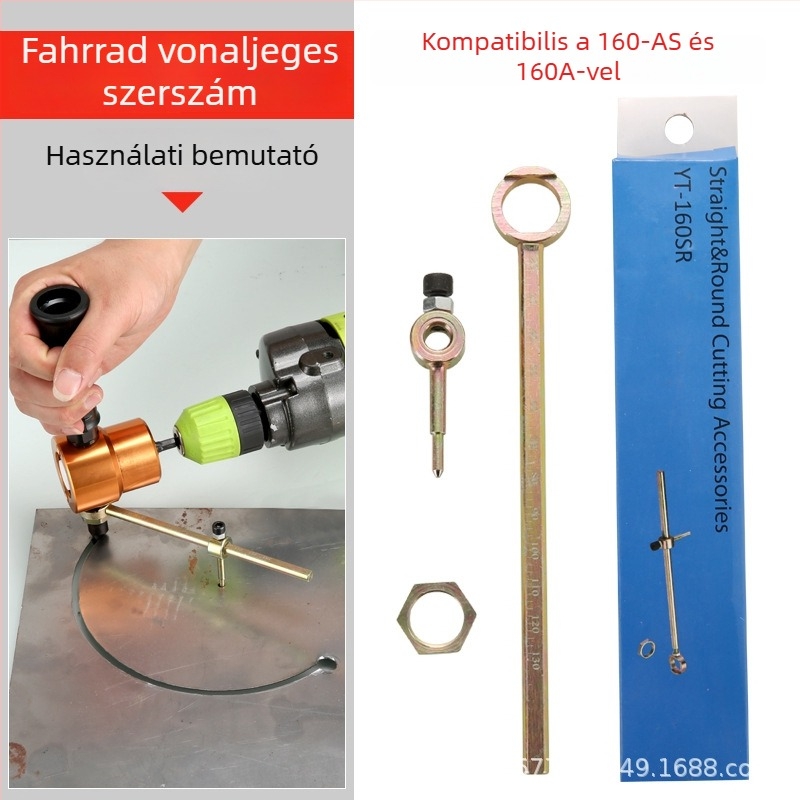 YT-160A Kétfejű Fémlemez Vágó, Konstrukció Alumínium Ötvözet és Szénacél