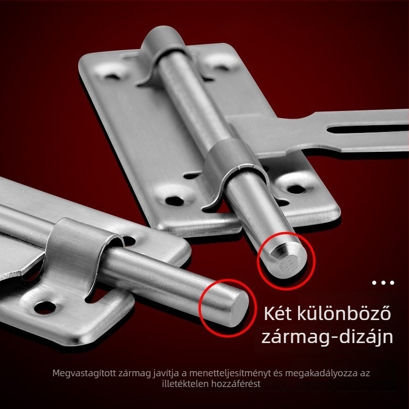 Rozsdamentes acél ajtózár – Típus A zár, könnyű luxus stílus