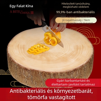 Ginkgo vágódeszka tömörfából, kétoldalas, csúszásmentes