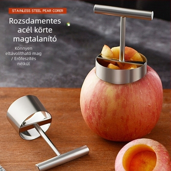 Körte magkivágó eszköz, 304 rozsdamentes acélból, gyümölcsmag eltávolító