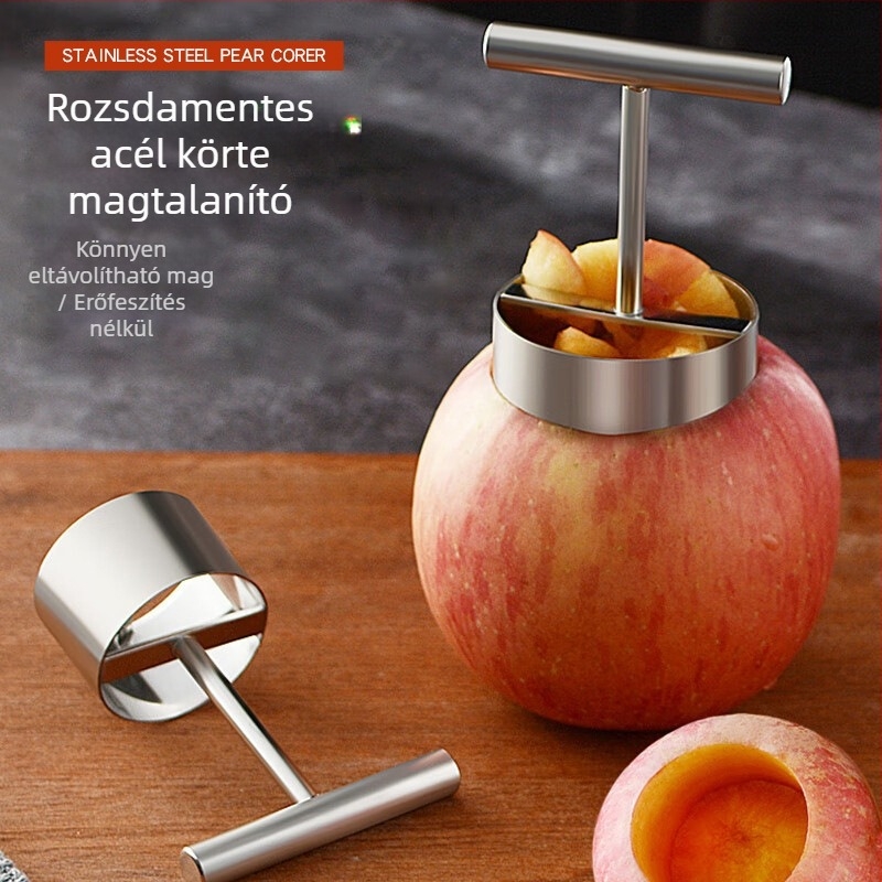 Körte magkivágó eszköz, 304 rozsdamentes acélból, gyümölcsmag eltávolító
