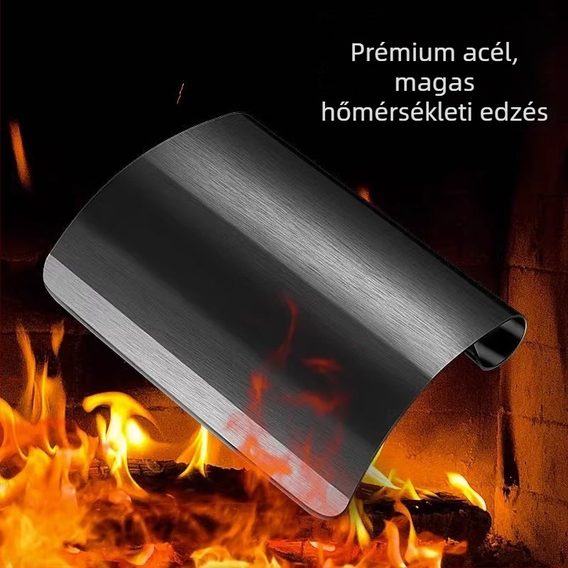Rozsdamentes acélből és mangánacélból készült sertésszőr-kaparó kés, szőrzet eltávolítására és bőrkaparáshoz