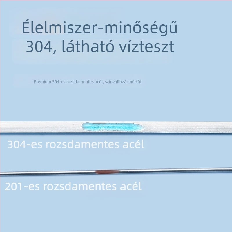 Rozsdamentes acél grillnyársak, lapos kivitel, újrahasználható, Tuoxin márka, spanyol dizájn