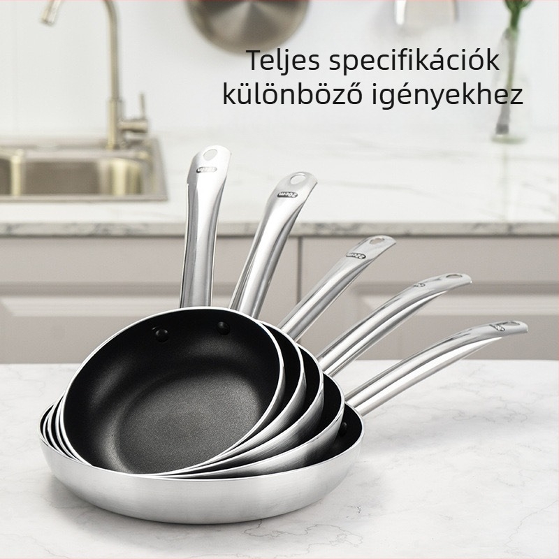 Serpenyő, alumíniumötvözet, tapadásmentes, modell MBBZG, egyoldalú alj, közepes mélység