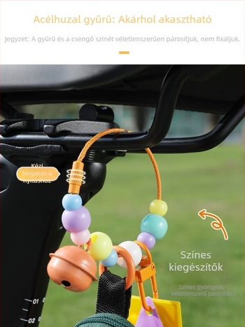 Útvonal- és hegyi összecsukható kerékpárhoz készült táska a nyereg és a hátsó rész számára, fényvisszaverő csíkkal és dekoratív medállal; anyagok: PVC + acélszál + poliészter; testreszabható; uniszex