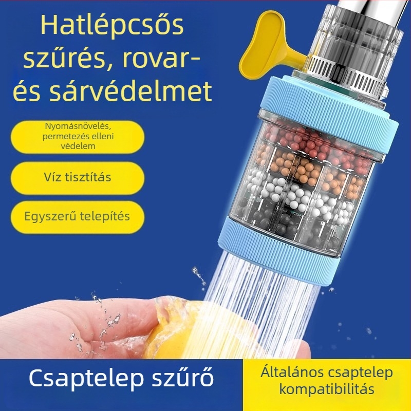 Csaptelep Szűrő Hosszabbító – Hatrétegű Szűrő, Plastika, Modern Minimalista Dizájn