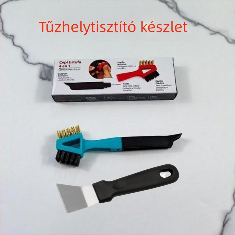3-in-1 multifunkcionális tisztítóecset dupla végű huzalos fejjel, PP anyag, származás Yangjiang, testreszabható, modern letisztult stílus