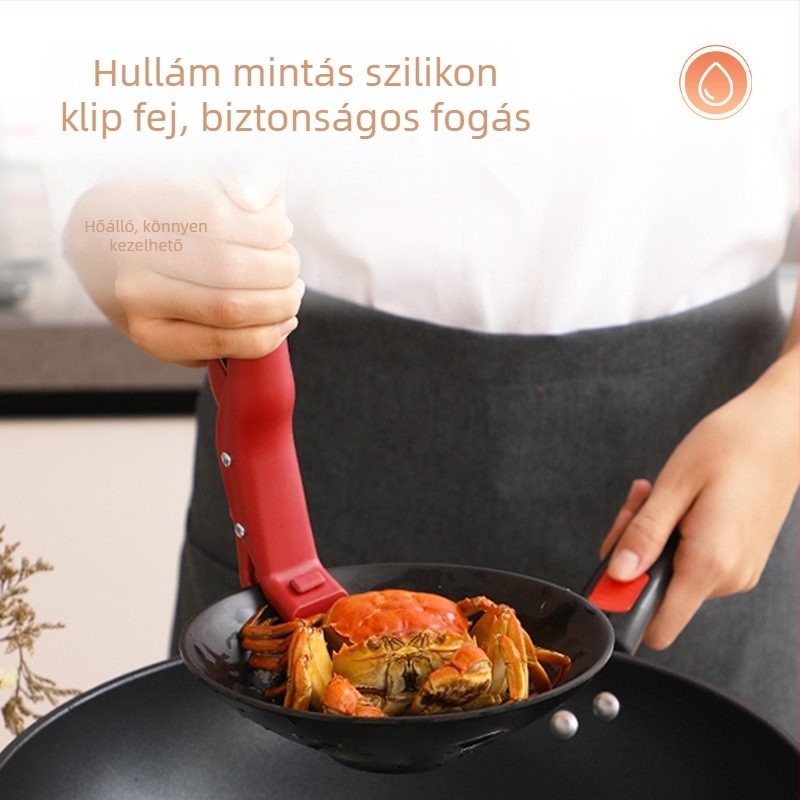 Csúszásmentes szilikon klipsz tálakhoz és tányérokhoz – Konyhai klipsz gőzöléshez, biztonságos, modern minimalista dizájn