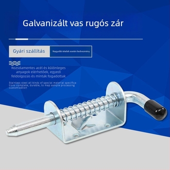 F-típusú nehéz teherbírású rugós zárócsap elektromos dobozokhoz és szekrényekhez, vasból, galvanizált felülettel, testreszabható, több specifikáció