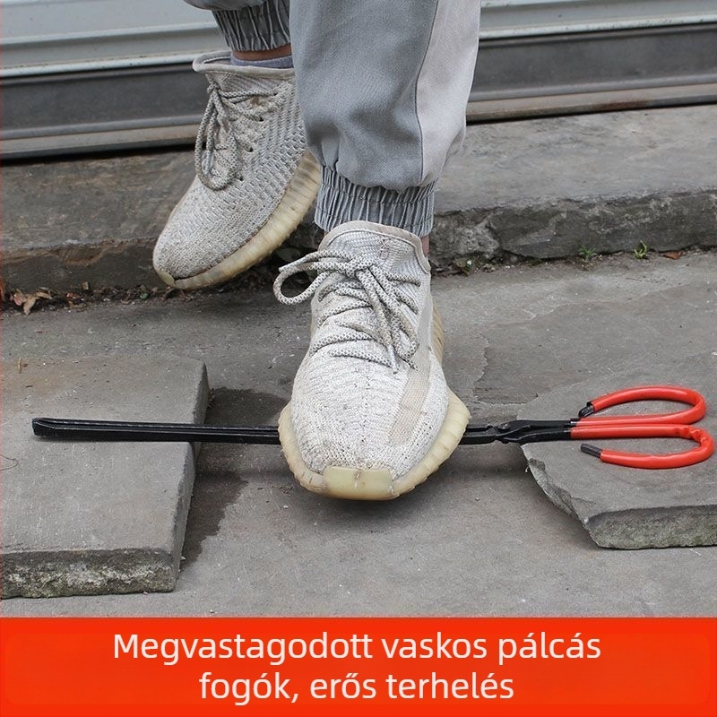 Háztartási tűz eszközök három darabos készlet: tűzkampó, szénlapát és tűzfogó – magas hőállóságú