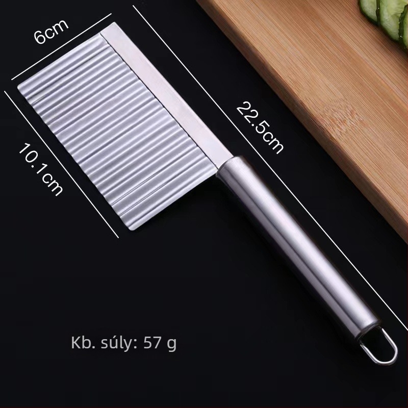 Burgonya hullámkés — Xuanyi, rozsdamentes acél, modern minimalist stílus