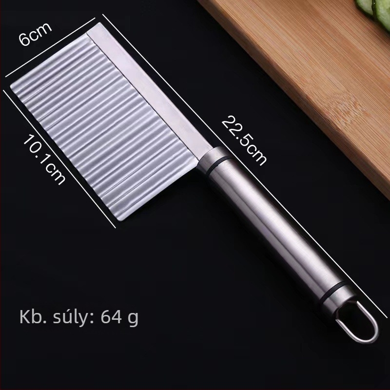 Burgonya hullámkés — Xuanyi, rozsdamentes acél, modern minimalist stílus