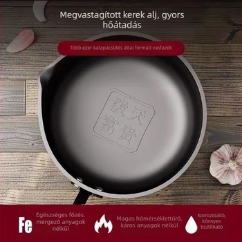 Finom vas olajhoz vasból, modell PTFG-01, 7 cm mélység, egységes aljzat, fedél nélkül