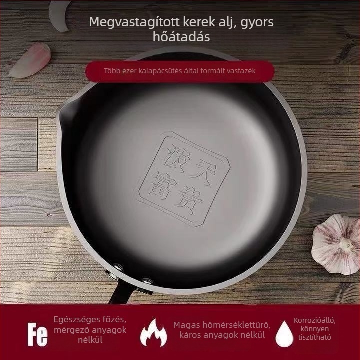 Finom vas olajhoz vasból, modell PTFG-01, 7 cm mélység, egységes aljzat, fedél nélkül