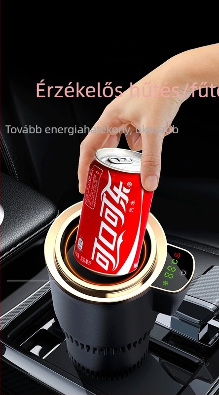 Autós fűtő- és hűtő autós hűtő kijelzővel, 5L kapacitás, 12V, 36W, -9°C-tól 60°C-ig, Univerzálisan kompatibil