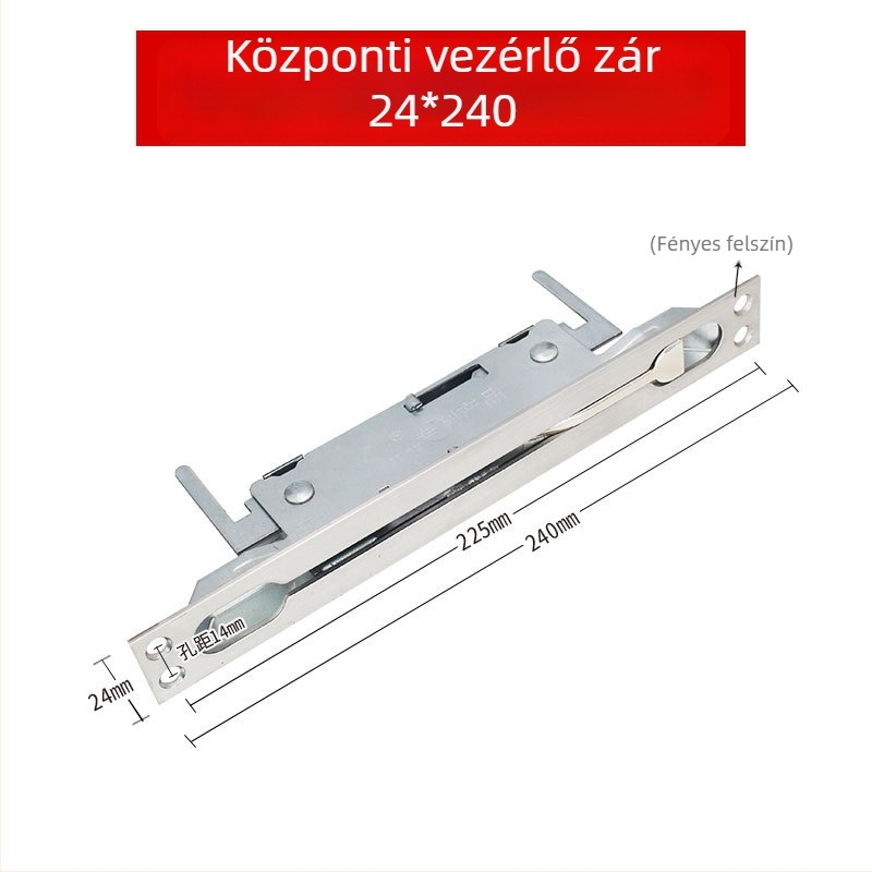 Xin Pinfa központi biztonsági ajtózár - rozsdamentes acél és vas, polírozott felület, modern minimalista stílus