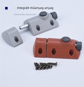 Műanyag nehéz teherbírású záróelem szekrényekhez és fa ajtókhoz, automata gombos rugós retesz, modern minimalista stílus