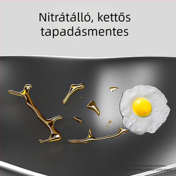 Sütőserpenyő / lapos serpenyő, finomított vas, funkció: olaj öntése, kompatibilis indukciós főzőfelületekkel, mélység 5,5 cm, modell pyg1-2