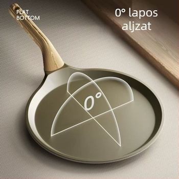 Sütőserpenyő/lapos serpenyő, gyógyító kő anyagból, nyugati stílus, tapadásmentes, modell HE23004