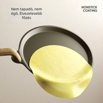 Sütőserpenyő/lapos serpenyő, gyógyító kő anyagból, nyugati stílus, tapadásmentes, modell HE23004
