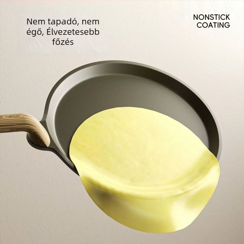 Sütőserpenyő/lapos serpenyő, gyógyító kő anyagból, nyugati stílus, tapadásmentes, modell HE23004