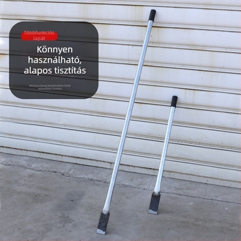 Mangánacél lapát, sorozat 5 cm, hosszú acélcsőnyél fa fogantyúval, dekoratív tisztításra