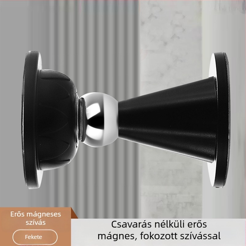 Ajtó mágneses stopper, furás nélkül, ütődés elleni védelem, halk működés — Modell Plum Blossom Magnetic Attraction, PVC, bevonat felület, falra és padlóra szerelhető, kézi működtetés, háztartási használatra