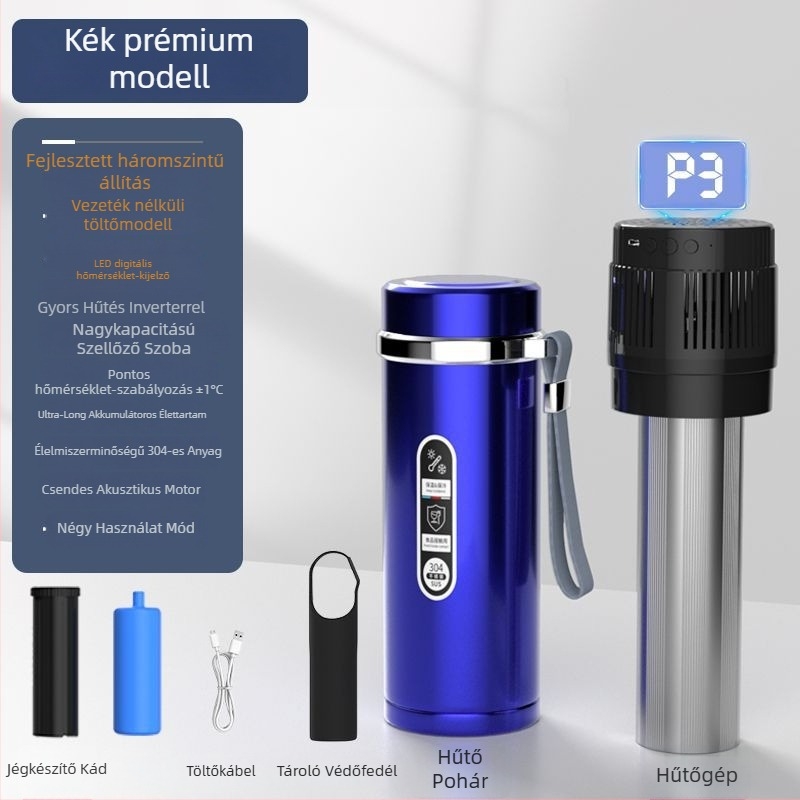 Hordozható inzulin- és gyógyszerhűtő doboz termoelektrikus hűtéssel, 5 L kapacitás, újratölthető