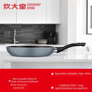 COOKER KinG Serpenyő - tapadásmentes, alumínium, indukció- és gáztűzhely-kompatibilis, modell WG41357