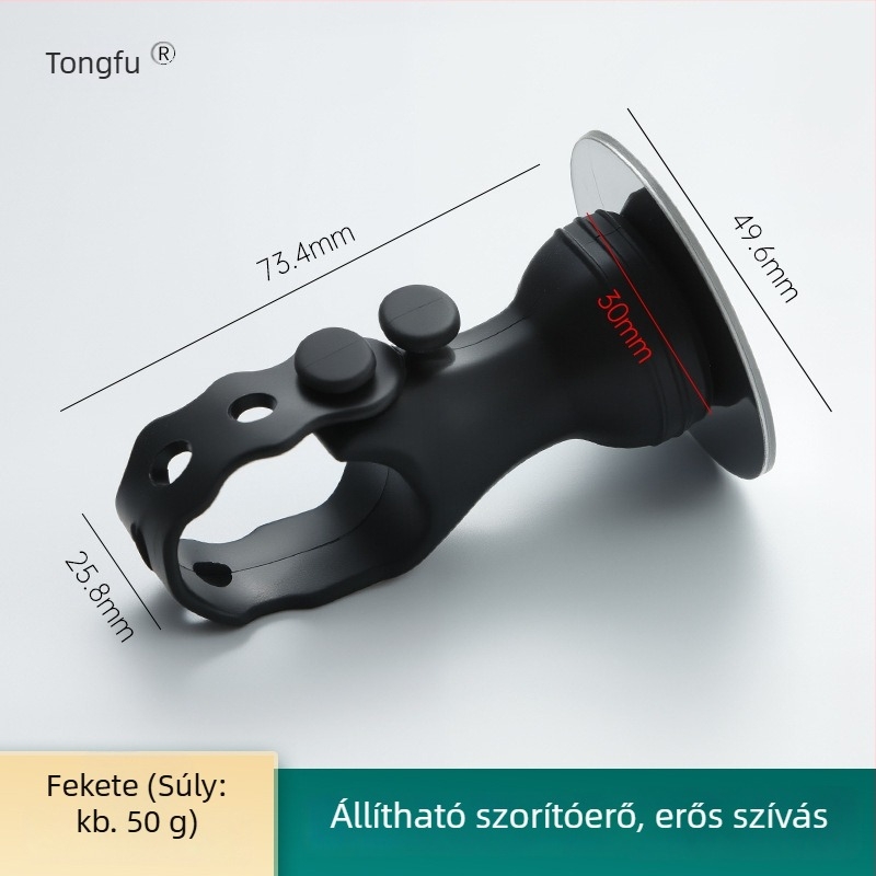 Szilikon ajtó stopper, állítható szívóerővel, az ajtó fogantyújára szerelhető, automatikus működés, modern minimalista dizájn