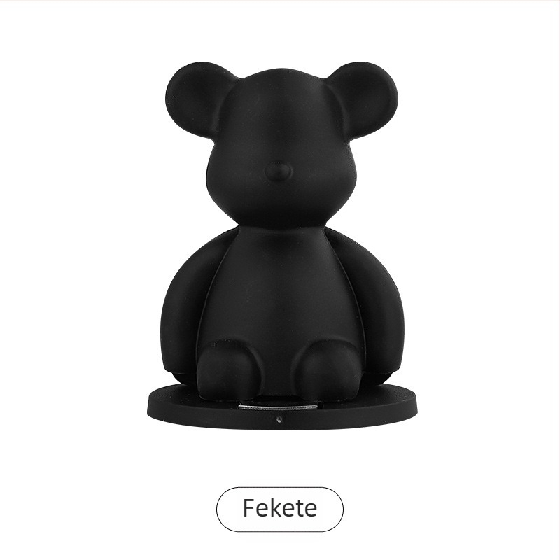 Mágneses ajtóstopper talajra rögzítve, fúrás nélkül, ABS, modell 01, matt felület és aranyozott bevonat, light luxury stílus