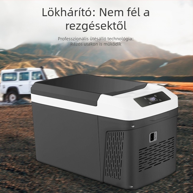 Ice King kompresszoros autós hűtő, 12V/24V, kettős használat autó és otthon, 11–15L, 40W, hűtés -20°C-ig