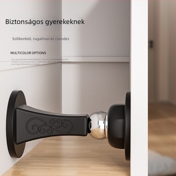 Ajtóstop – falra szerelt, PVC, modell Silicone door stopper 02, modern egyszerű stílus